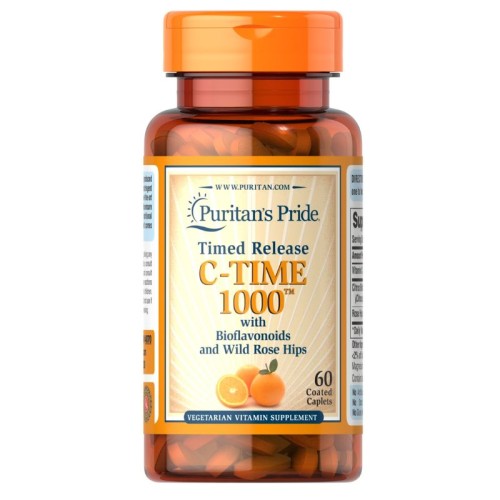 Puritans Pride C-Time 1000 Timed Release, 60 Tablets